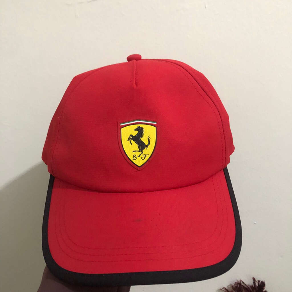 Authentic Puma Scuderia Ferrari cap snapback red / topi ferrari F1 merah tifosic