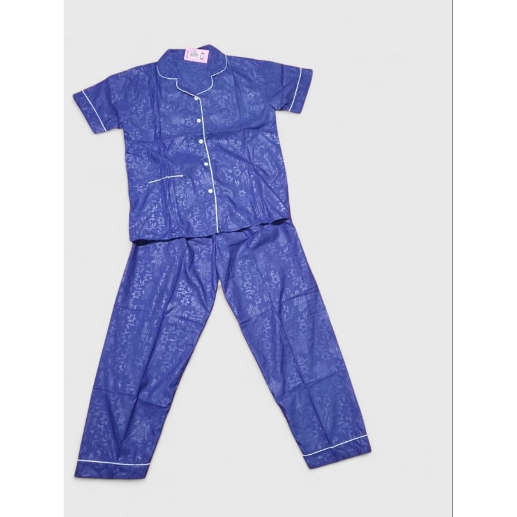 piyama wanita one set / baju tidur wanita satu set bahan embos