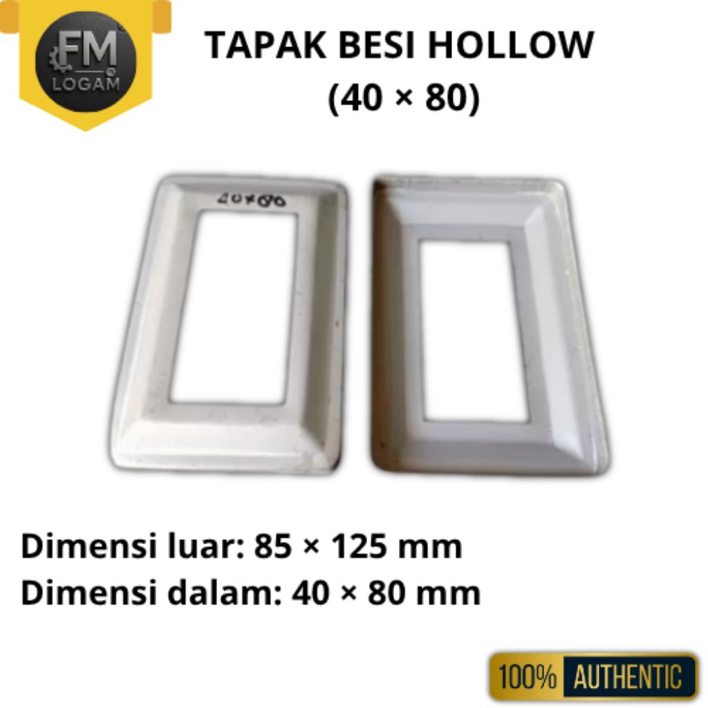 Ring Tapak Besi Hollow 40×80 mm