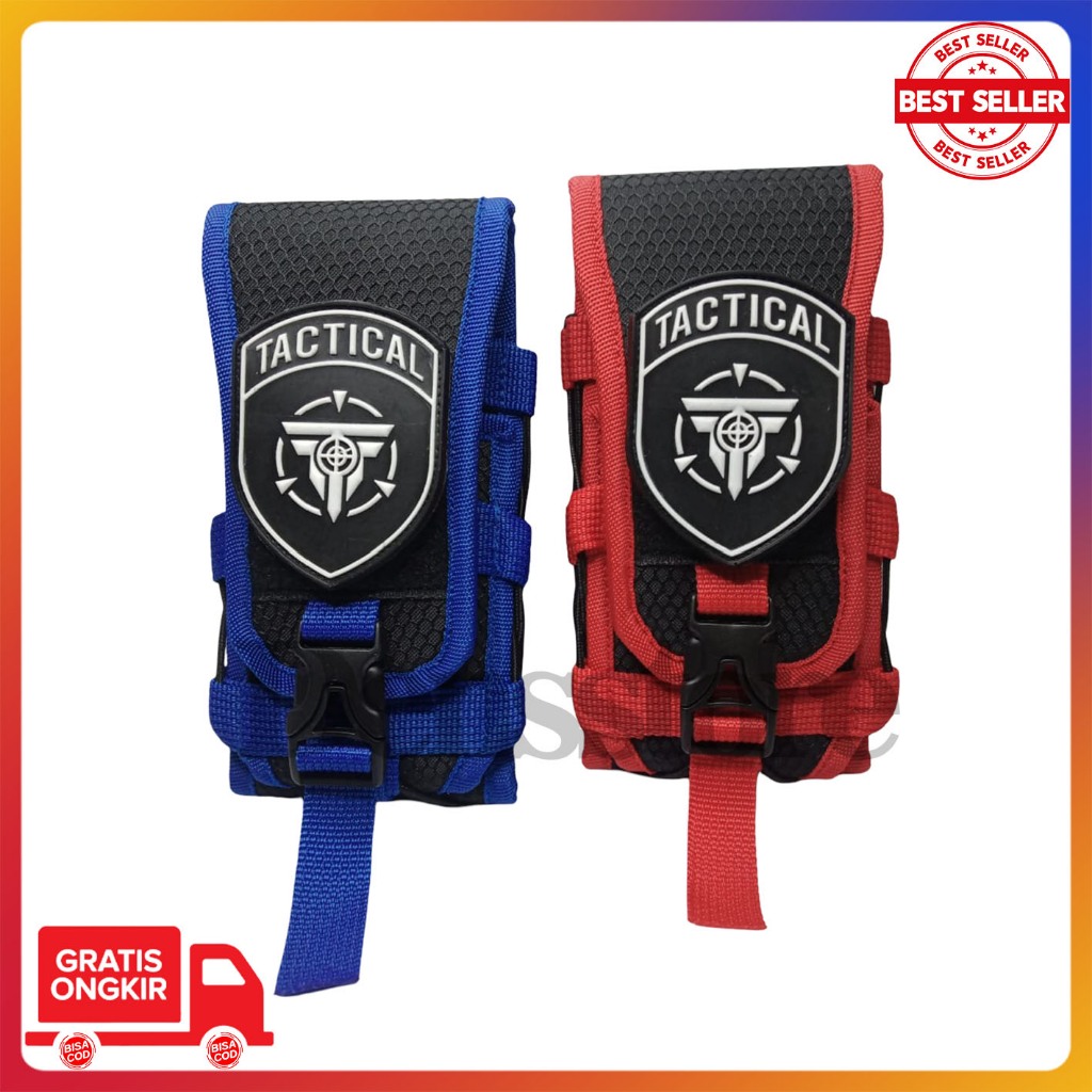 SARUNG HP TACTICAL SARUNG HP PINGGANG LOGO TACTICAL TERBARU