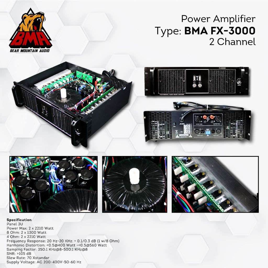 POWER AMPLI FX 3000 BMA / POWER BMA