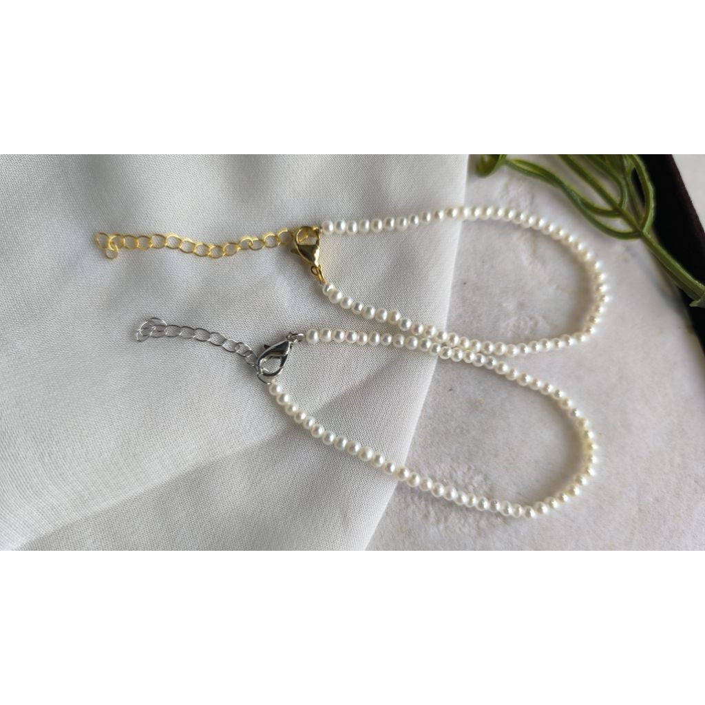 Gelang Baby Pearl Mutiara air tawar super size 3mm