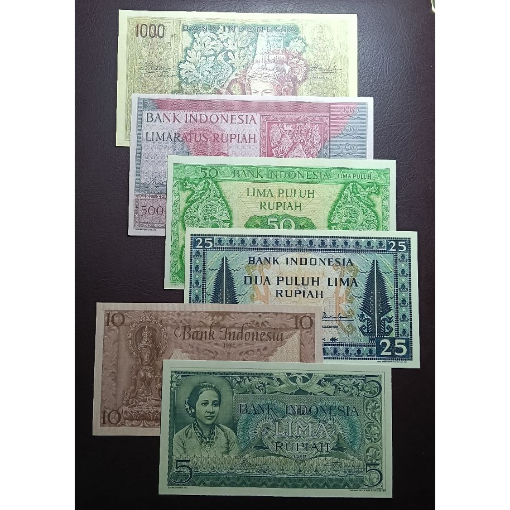 Uang Kuno Repro Set Seri BUDAYA Tahun 1952