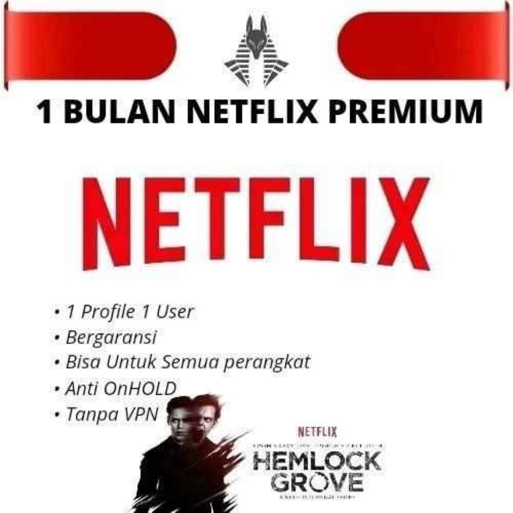 Netflix 1bulan uhd4k private profil semuah perangkat full garansi
