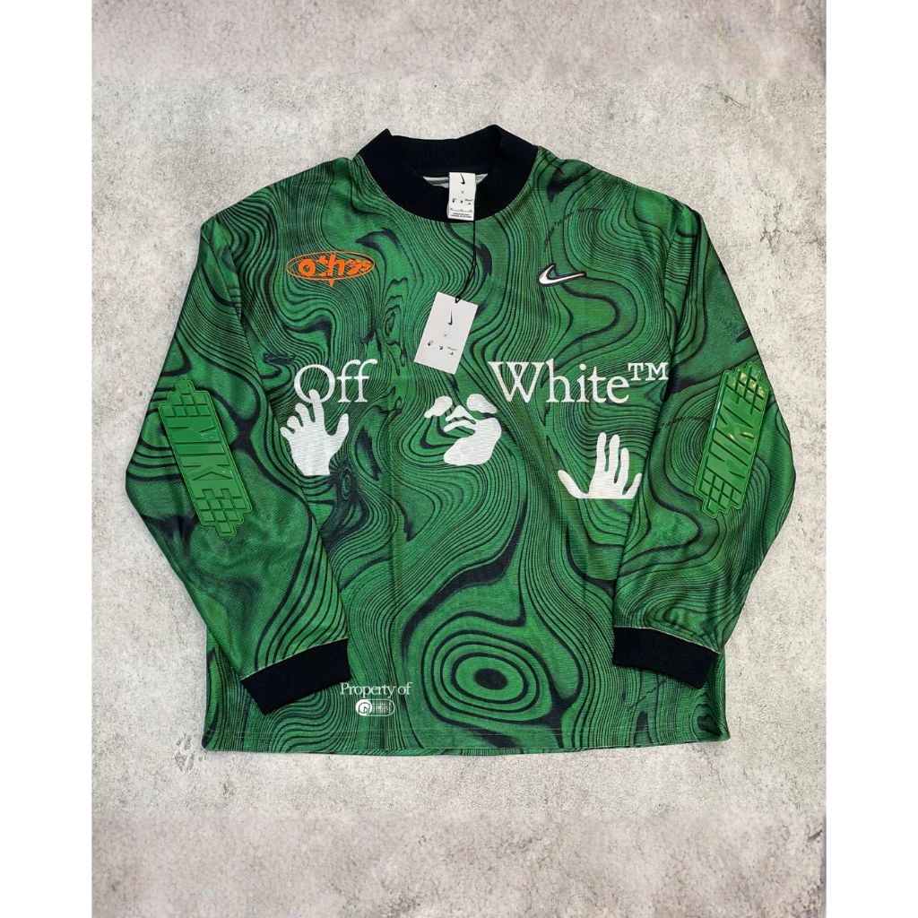 JERSEY NIKE X OFF WHITE NRG GREEN (jersey nike off white jersey)