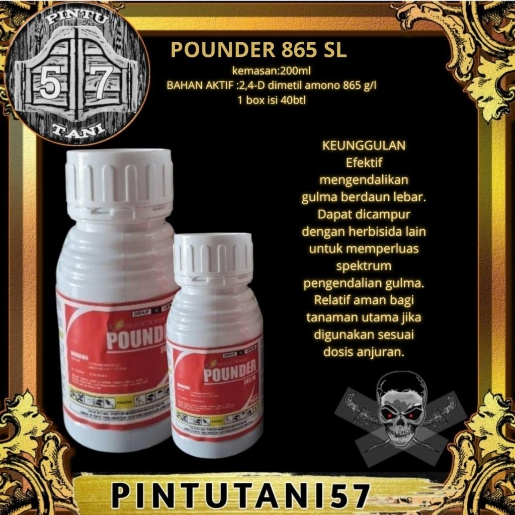 POUNDER 865 SL (HERBISIDA) 200ML/BOX (40BOTOL)