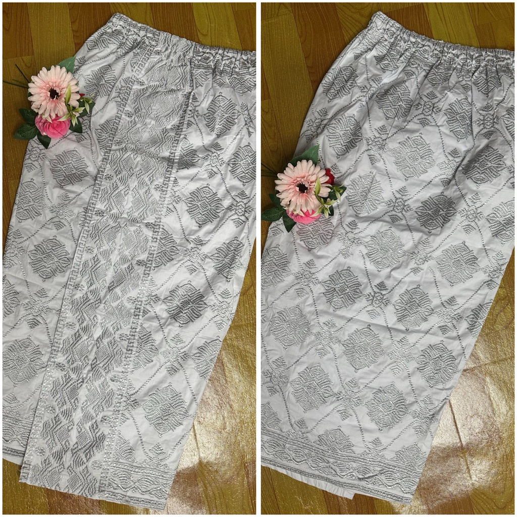 [JUMBO] Kamen Jadi Bordir Jumbo Wanita Premium #6 / Kamen Jadi Full Bordir Jumbo Panjang Melar Dewas