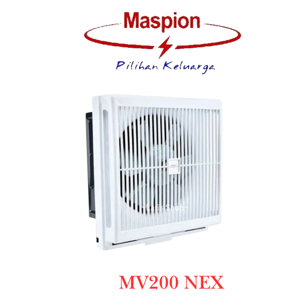 Maspion MSP MV 200 NEX 8" / 8 Inch / 20 cm Wall / Dinding Exhaust Ventilating Fan Hexos MV-200 NEX