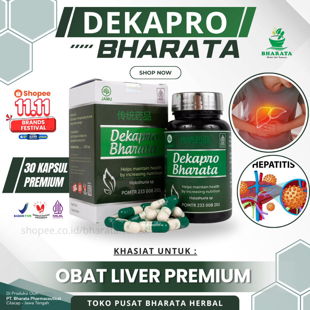 Obat Liver Super Premium Obat Siroisis Liver Bengkak Fatty Liver Hepatitis ABCD - Dekapro Bharata