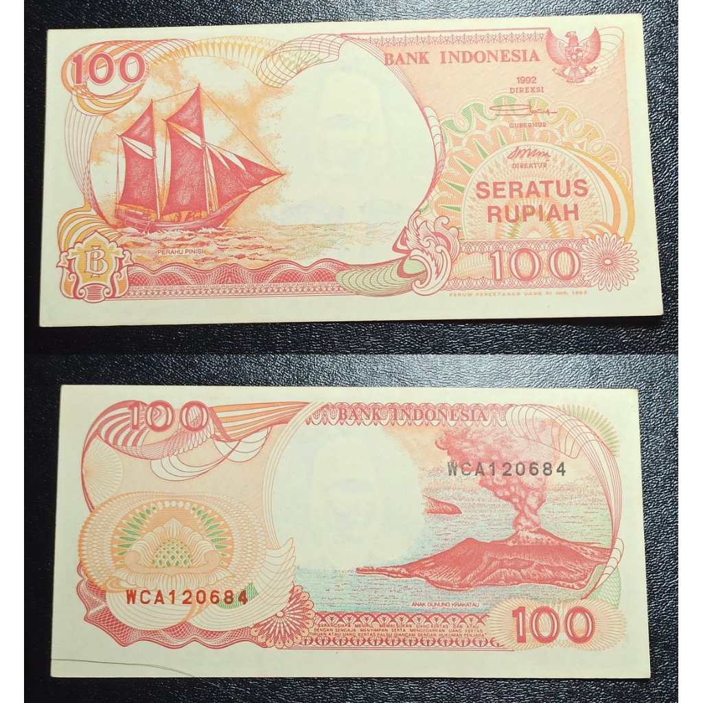 uang kuno Indonesia 100 rp tahun 1992 p2148