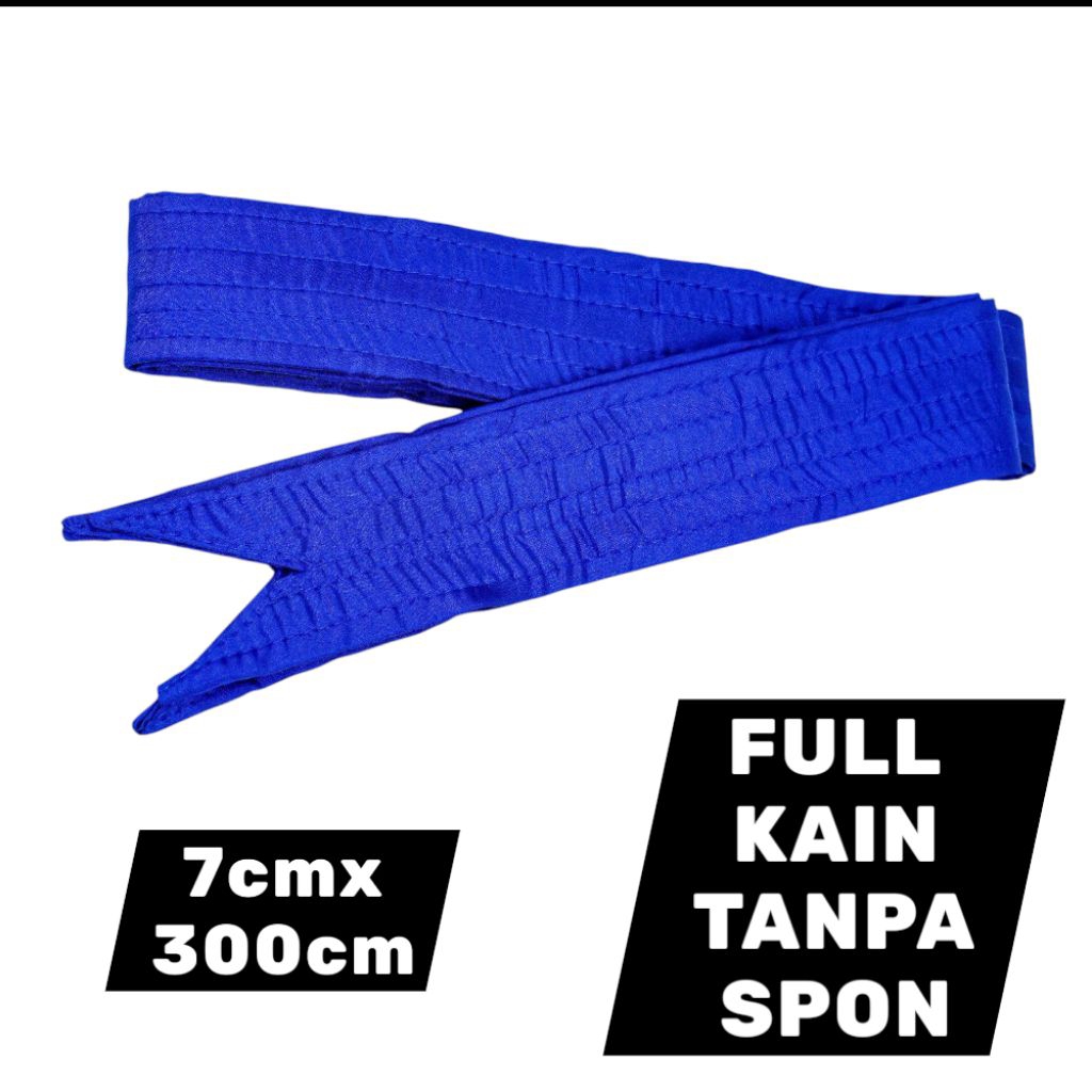 SABUK KADER BIRU TAPAK SUCI FULL KAIN DRIL / SABUK TAPAK SUCI / SABUK SILAT