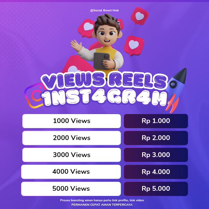 TAMBAH VIEWS REELS IG PERMANEN NO DROP TAMBAH PENONTON REELS FYP IG CEPAT MASUK FAST