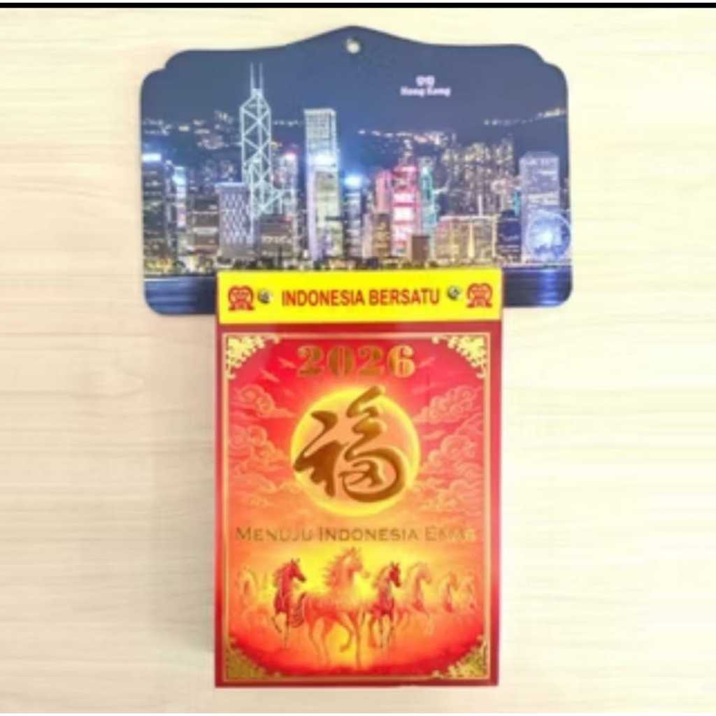 KALENDER SOBEK / KALENDER HARIAN 2026 / KALENDER DINDING PAPAN TEMA PEMANDANGAN /  KALENDER 3 IN 1 J