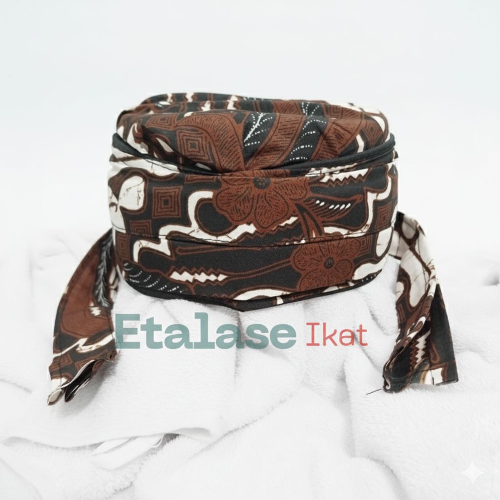 Peci Iket Imamah,Blangkon imamah batik instan Permanen