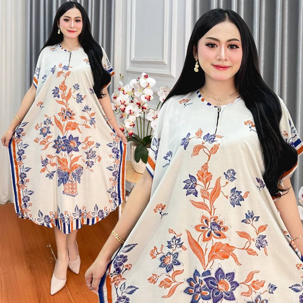 DASTER JUMBO VIRAL KEKINIAN LD 120 MODEL TERBARU LOWO BATIK BAJU DEWASA RESLETING DEPAN BAHAN ADEM R