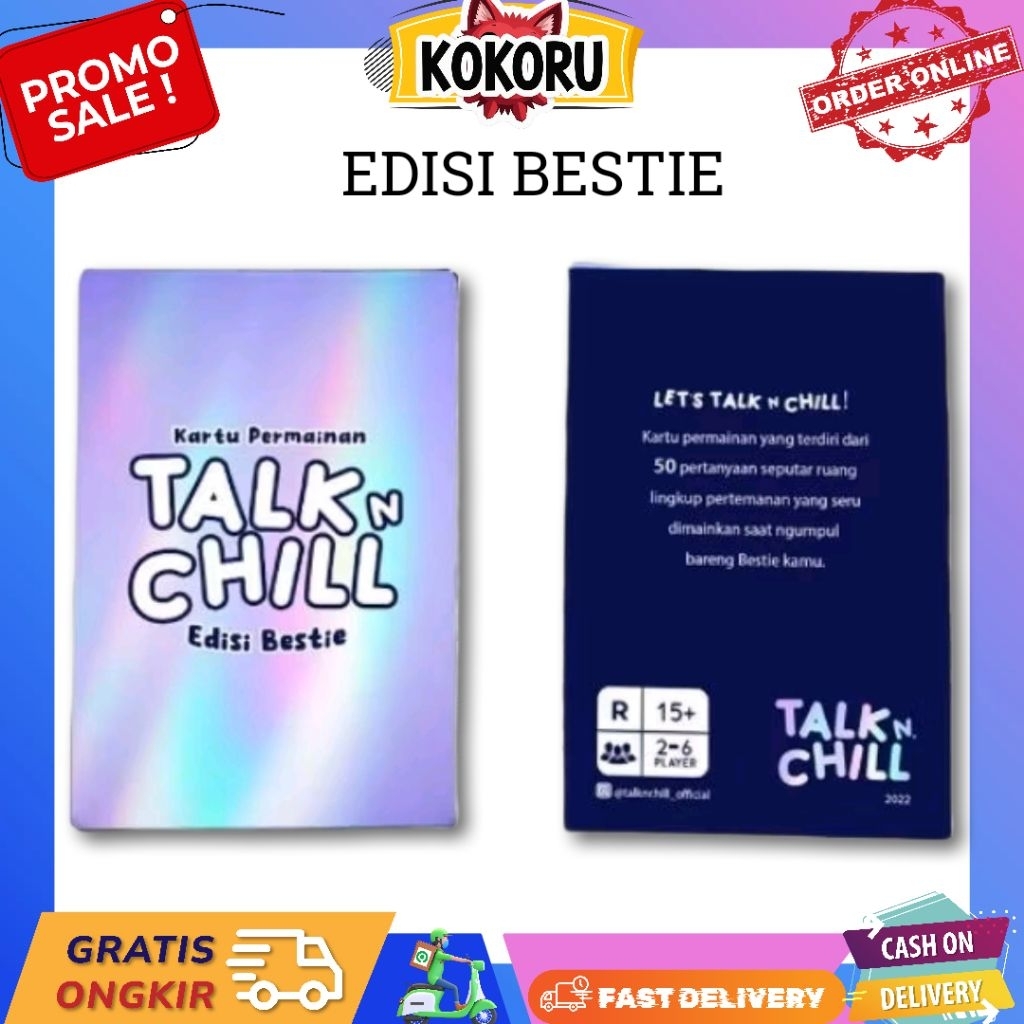 KOKORU Permainan Kartu Edisi Bestie Teman DeepTalk isi 50 Card
