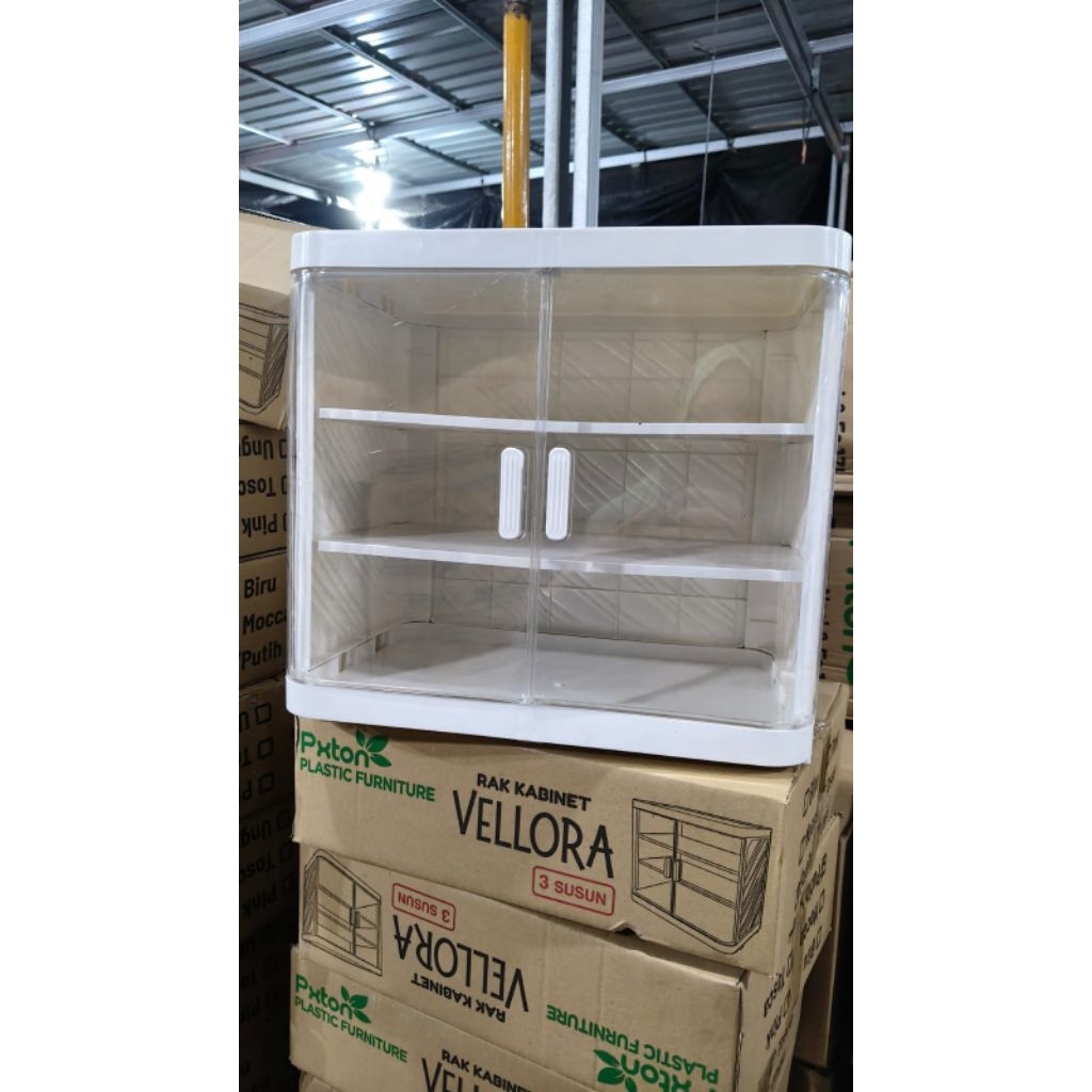Susun 3 - Rak Plastik /Rak Food Cabinet Bistro/ Food Container/ Rak Makanan