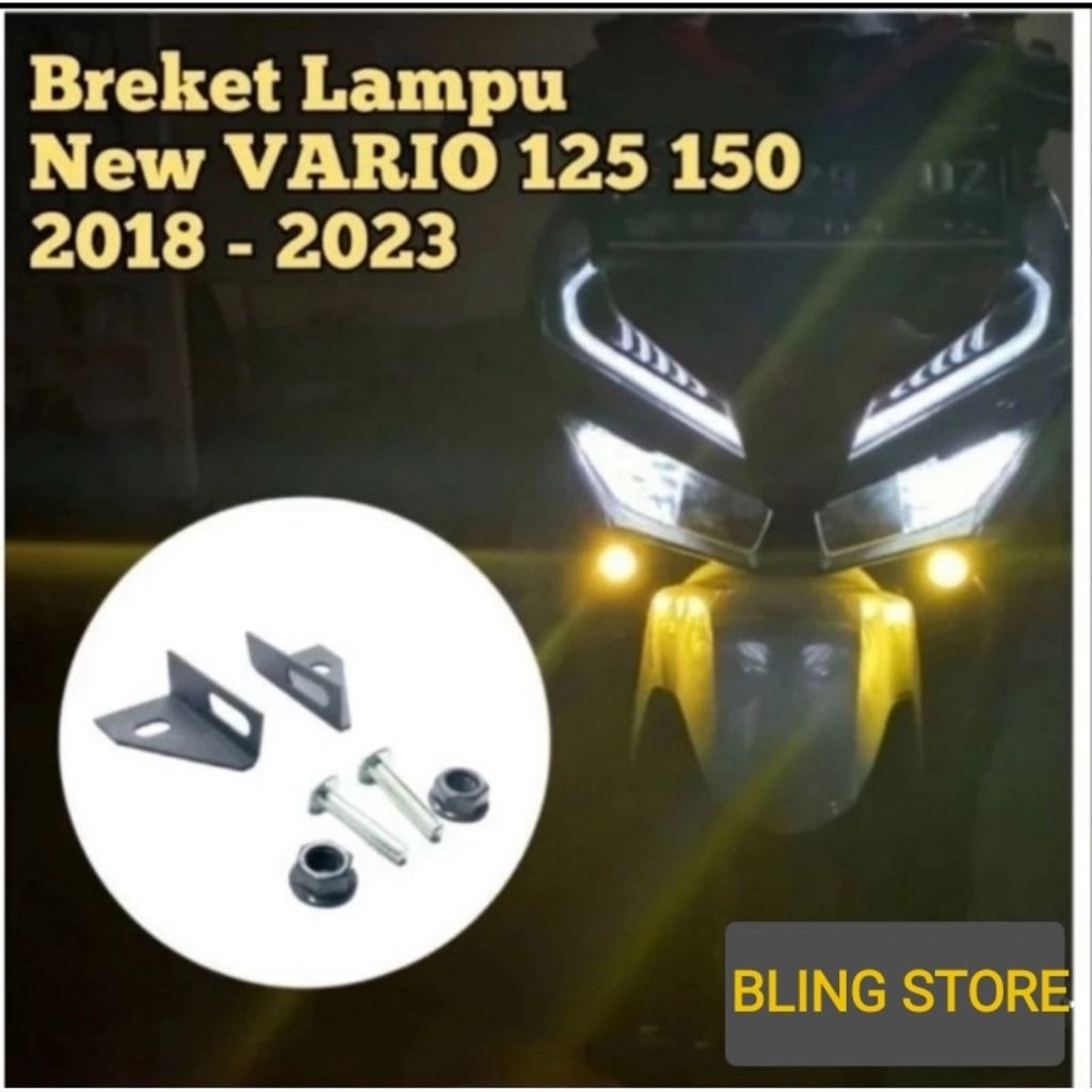BREKET DUDUKAN LAMPU TEMBAK NEW VARIO 125 150 NEW VARIO 150 VARIO 125 150 KING....