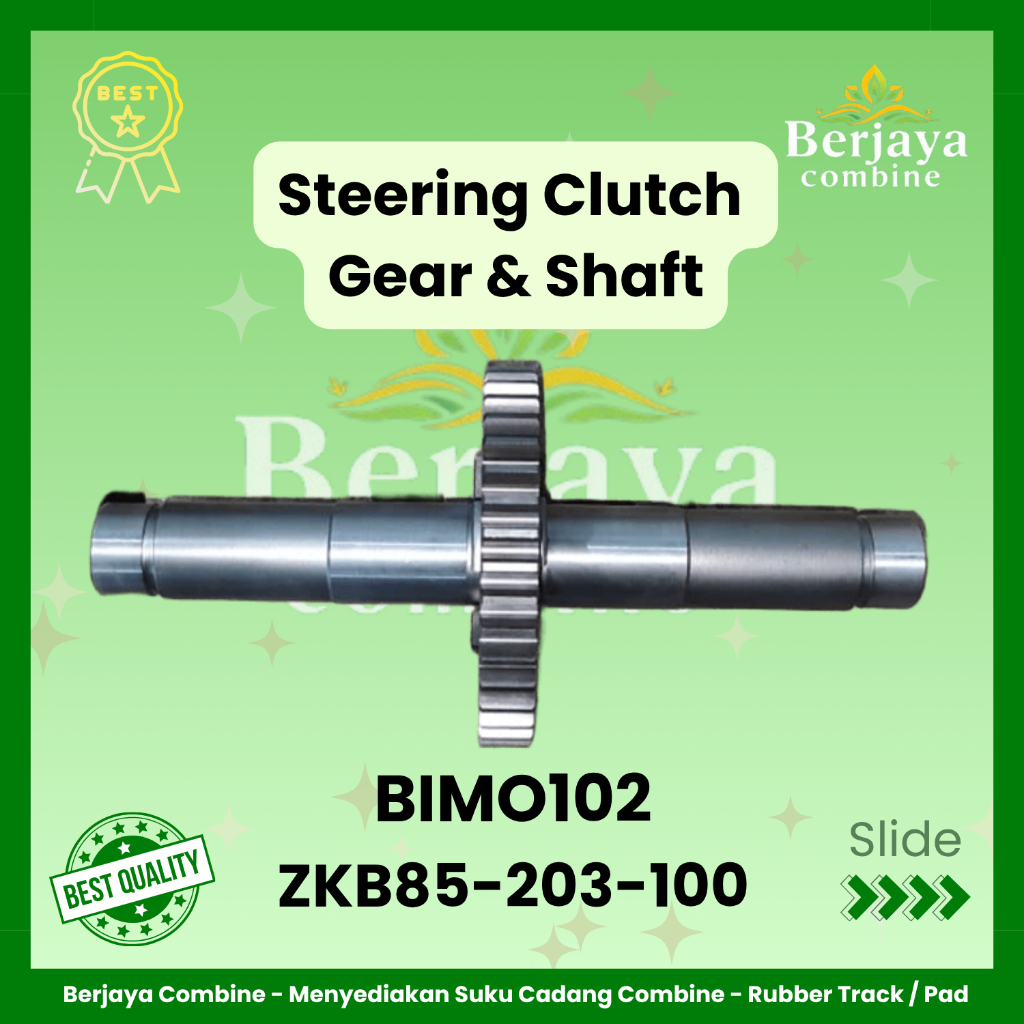 Steering Clutch Gear & Shaft BM102 / ZKB85-203-100 / Combine Harvester Maxxi Tipe BIMO102