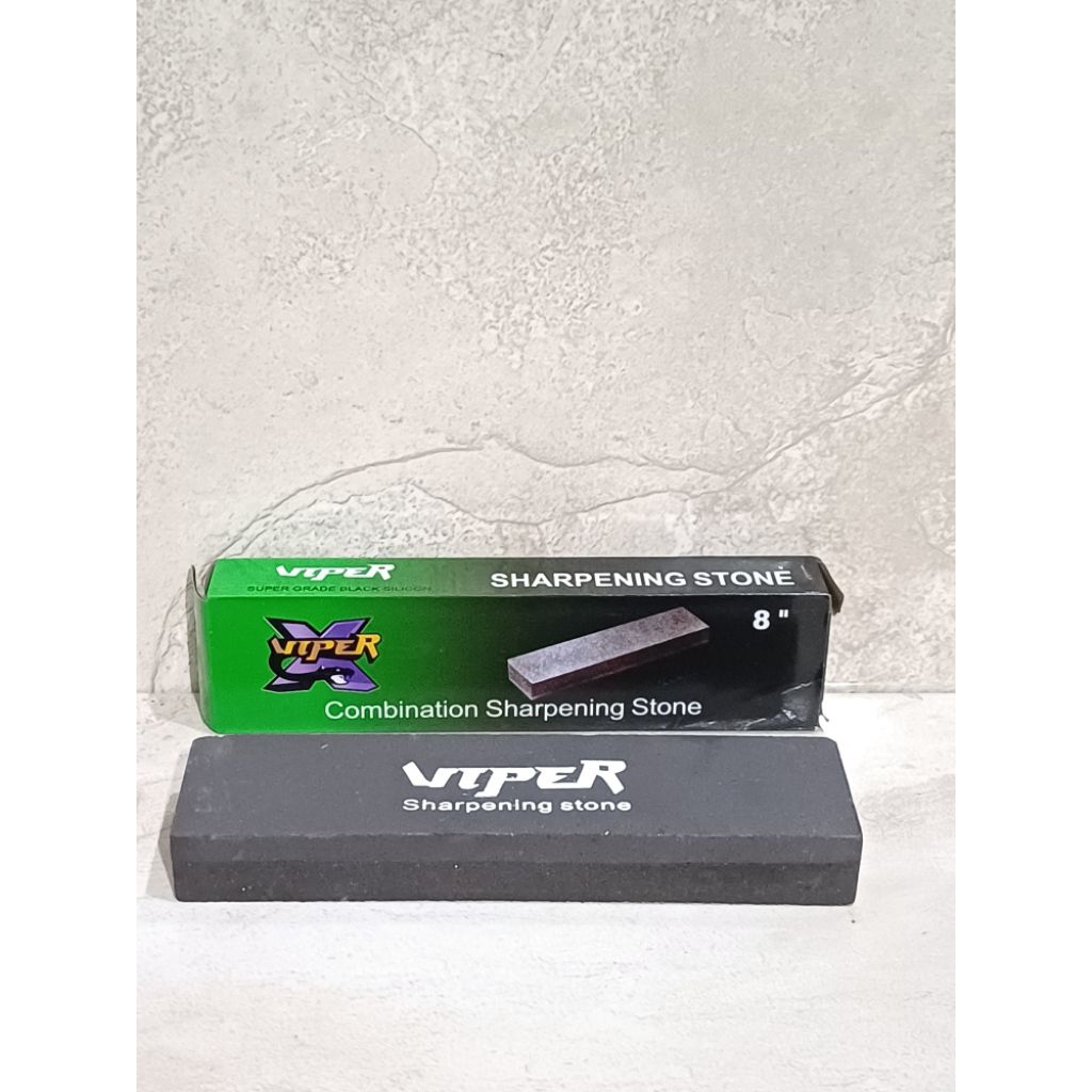 Ungkal Beji Viper 8" Batu Asah Viper 8" Sharpening Stone Super Grade Black Silicon