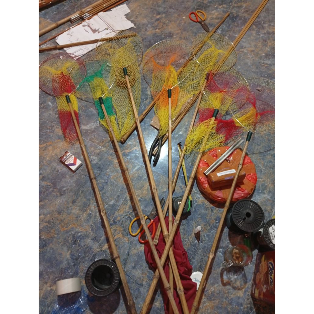 seser ikan rajutan tangan siap pakai