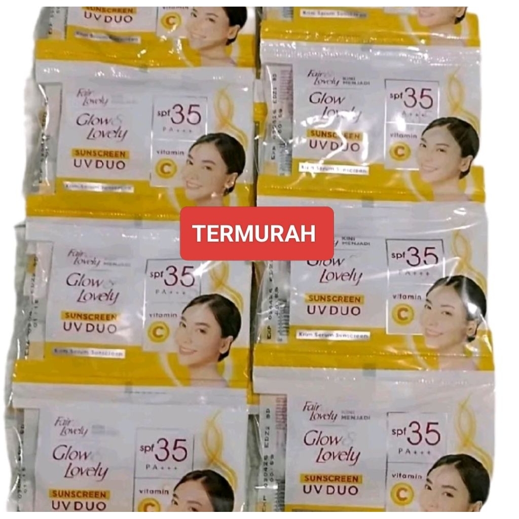 [PROMO] Glow & Lovely Sunscreen UV Duo SPF 35 |Fair & Lovely Sunscreen  Sachet
