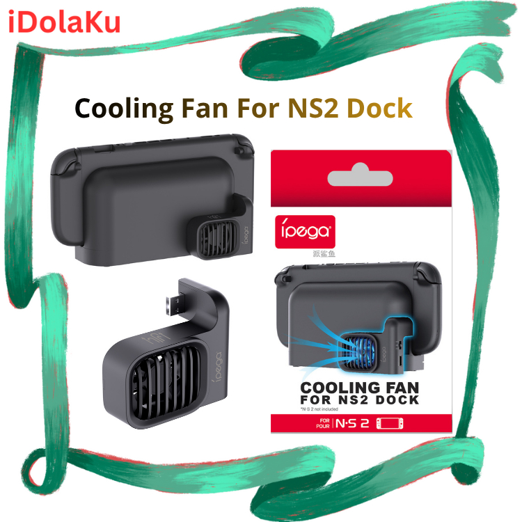 ipega Cooling Fan For Nintendo Switch 2 Dock / Kipas Pendingin Extra NS2