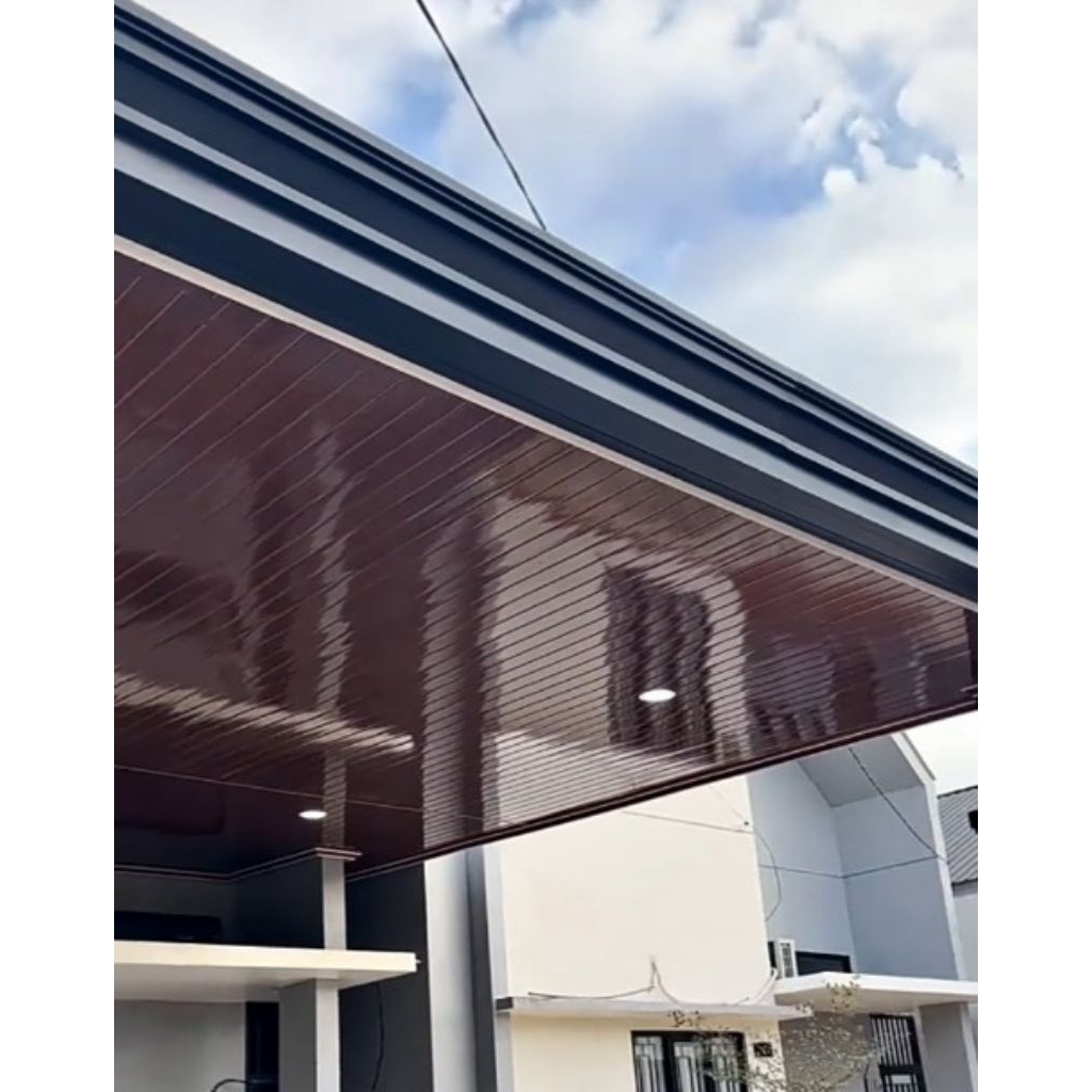 kanopi hollo dan plafon pvc rumah idaman