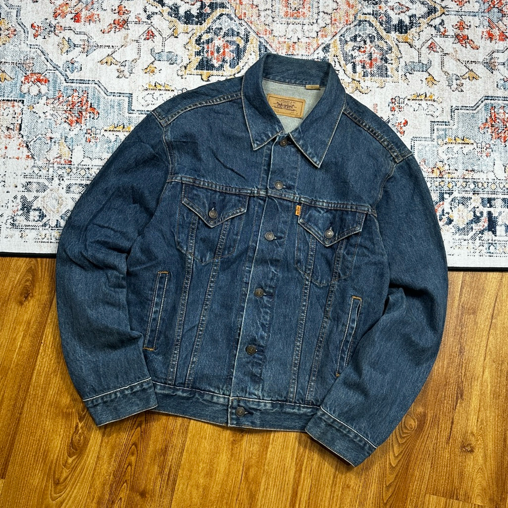 LEVIS ORANGE TAB TRUCKER JEANS SECOND