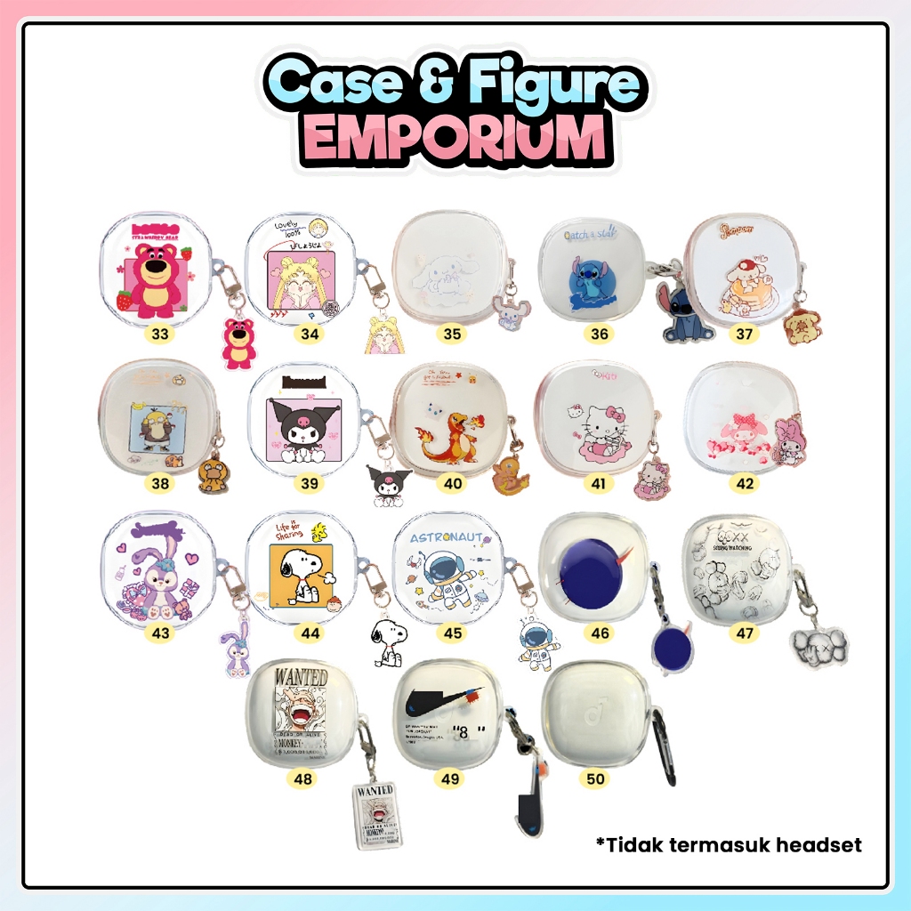 [L] Case WM02 Baseus Encok Earphone Silikon Karakter Kartun Kode 33 - Lotso Bening