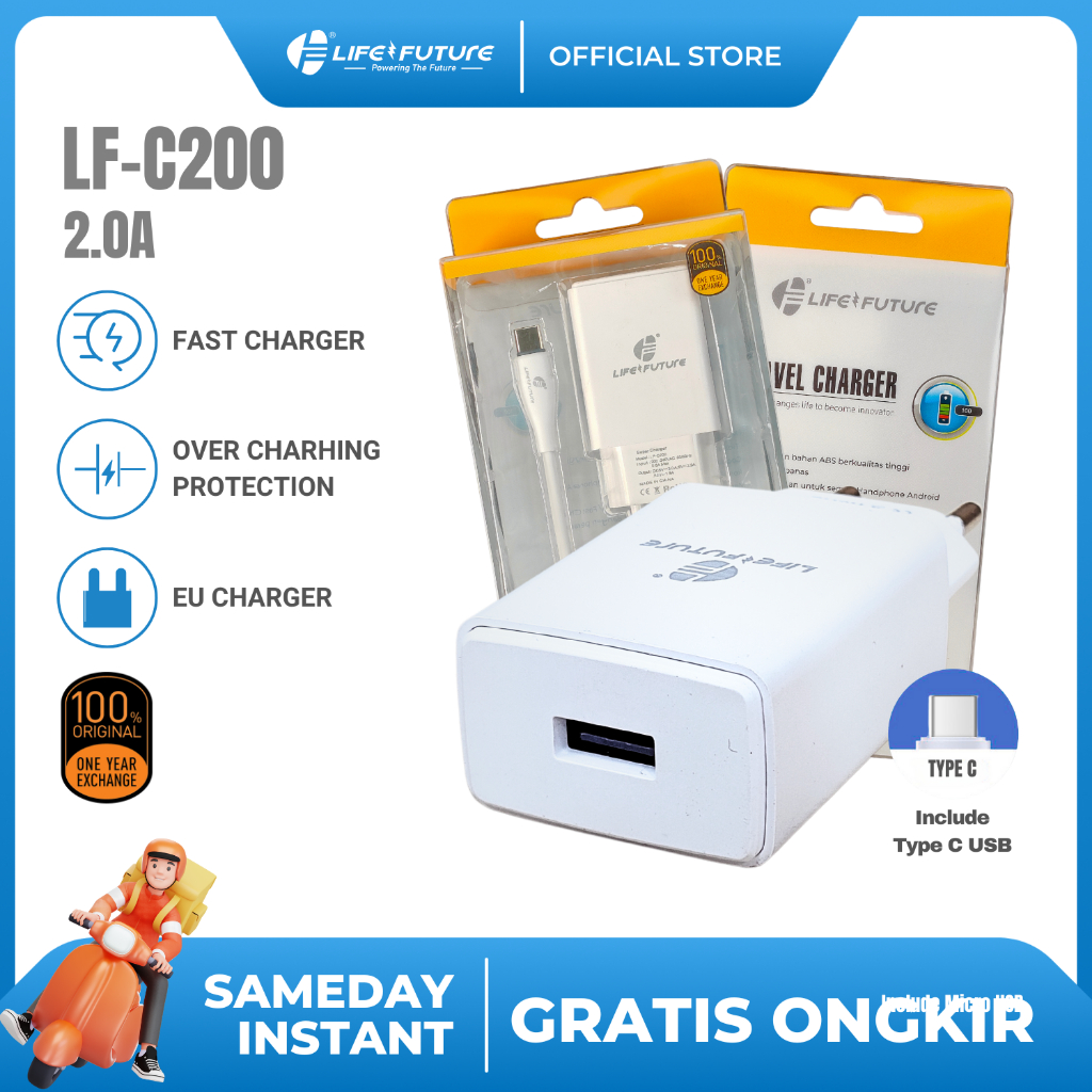 LF - TC LIFE FUTURE C 200 Type C - Charger Port Fast Charging