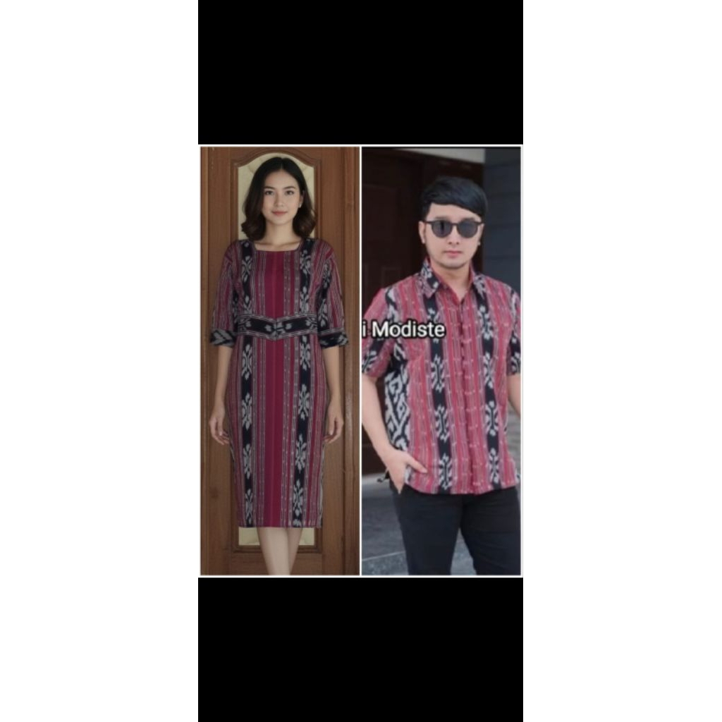 BAJU DRESS TENUN BAJU PASANGAN KEMEJA BAJU DRESS TENUN BAJU COUPLE KEMEJA BAJU PASANGAN
