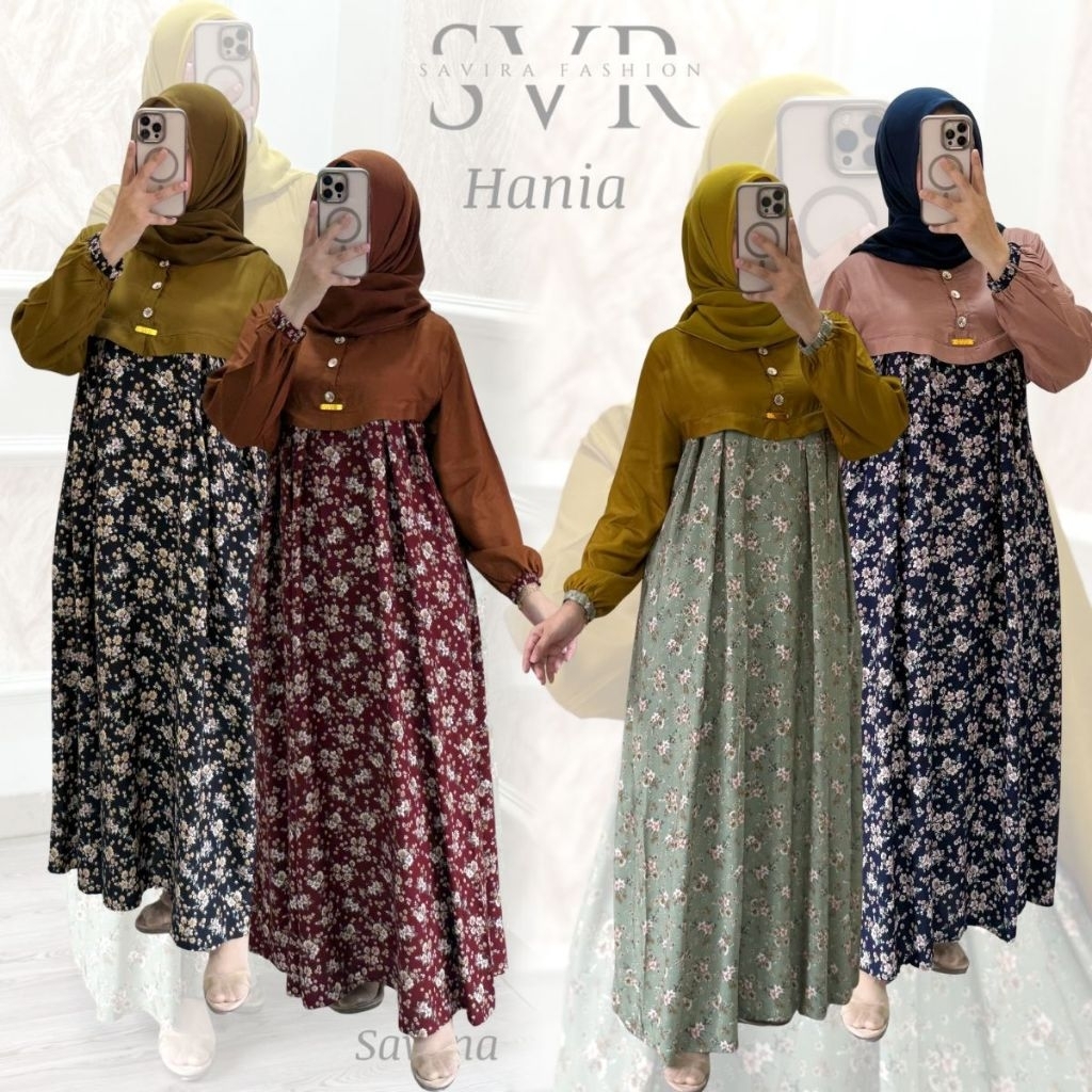 HANIA MIDI DRESS BY SVR | DASTER ARAB ORIGINAL