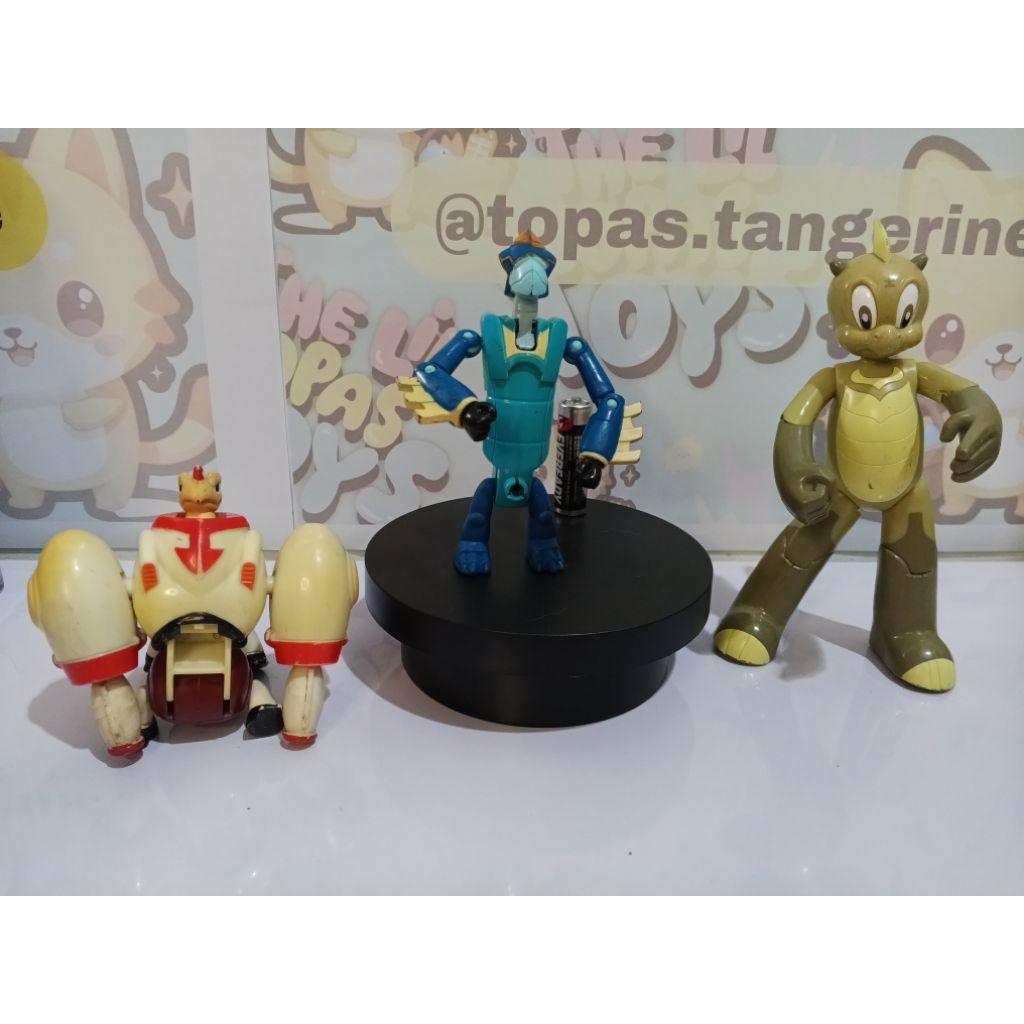 Sepaket Robot Jadul Dragon Warrior Original Ling Dong