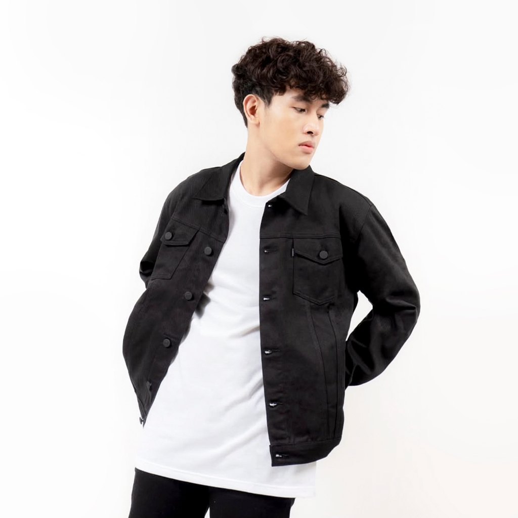 ORAQLE Jaket Denim ARANG BLACK DENIM