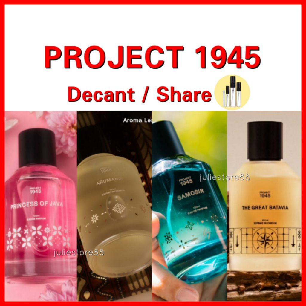 (Decant / Share) PROJECT 1945 Parfum Arumanis Symphony of Borobudur Heiress of Minahasa Horas Petruk