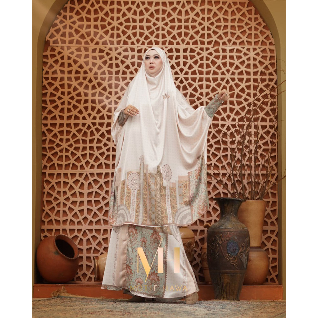 Gamis Motif Hawa Arofah Niqab Series - Dress motif hawa terbaru original