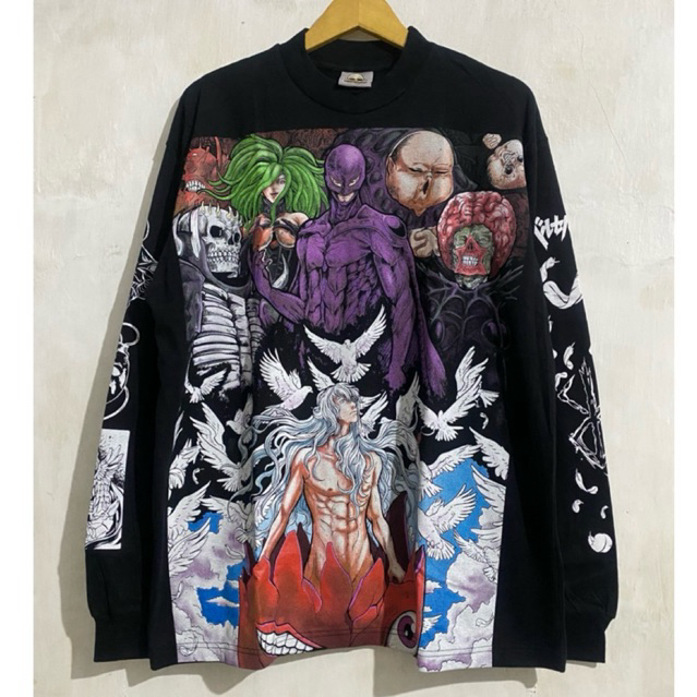 Kaos Longsleeve Bootleg Anime Femto Berserk Limited Edition