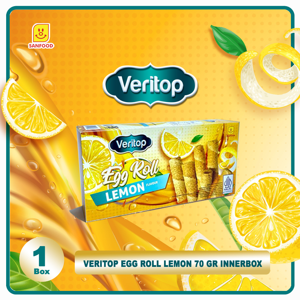 VERITOP EGGROLL LEMON 70GR INNERBOX