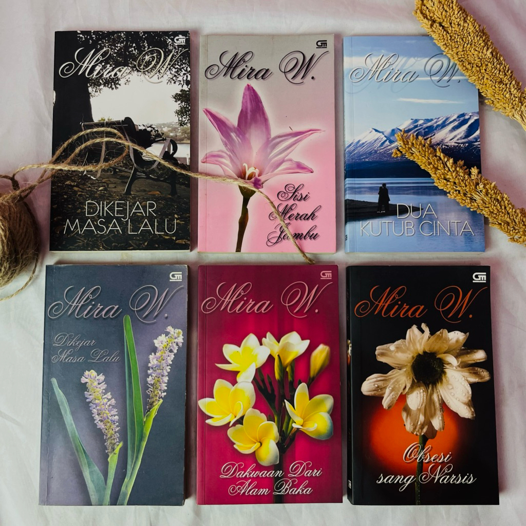 Original Novel Mira W Satu Set 5 Judul / Novel Mira W / Novel Romance