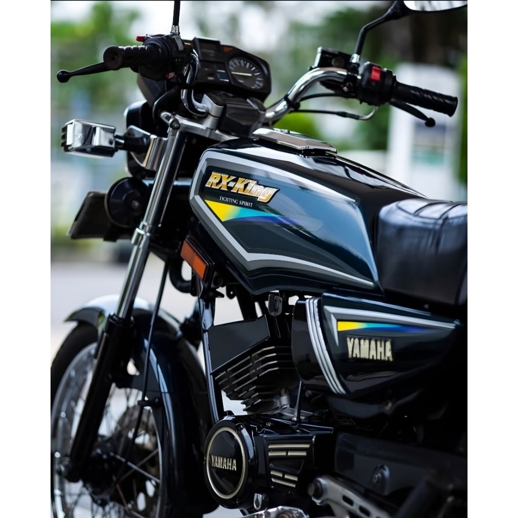 STIKER STRIPING RX KING NEW 2001 HIJAU BOTOL