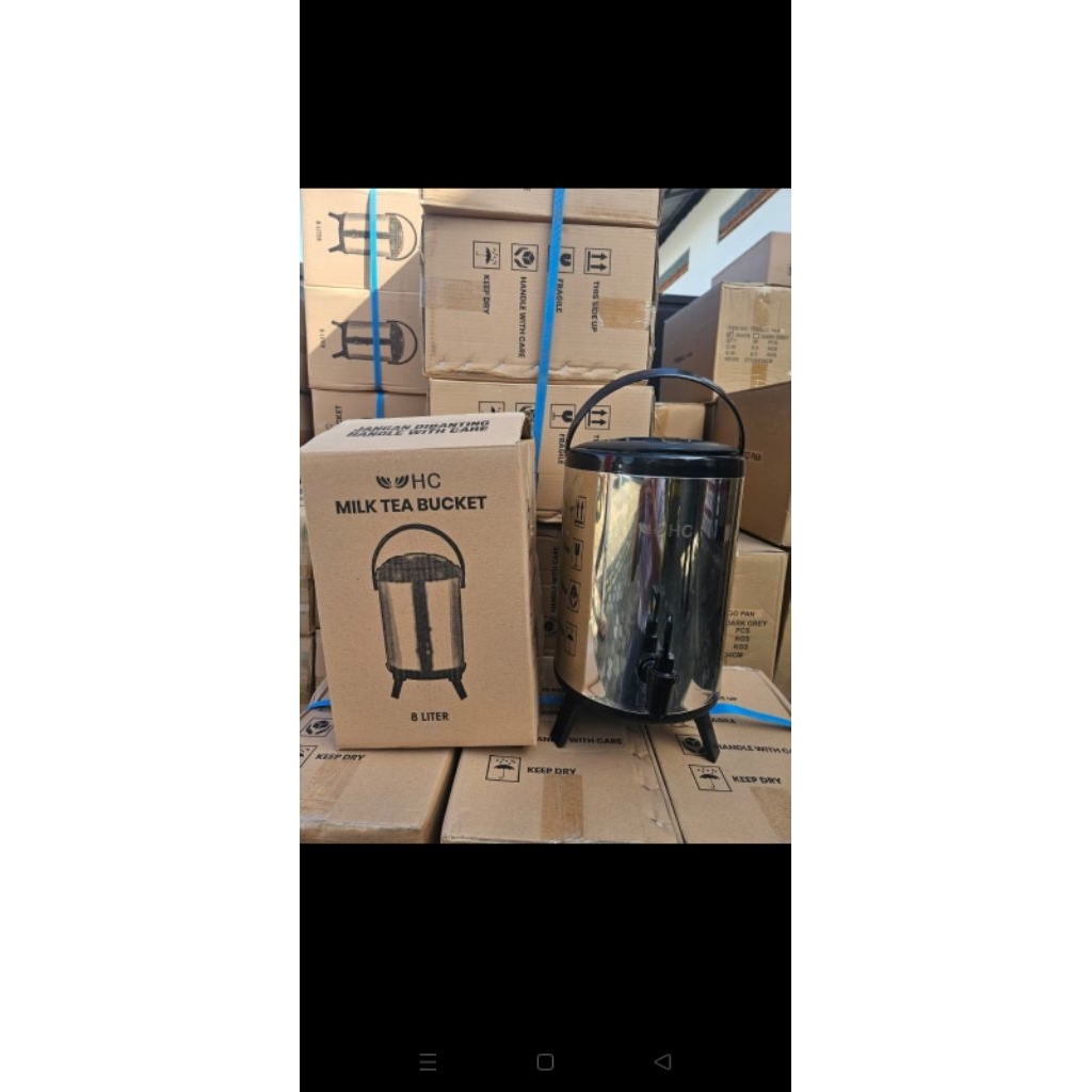 milk tea bucket 8liter