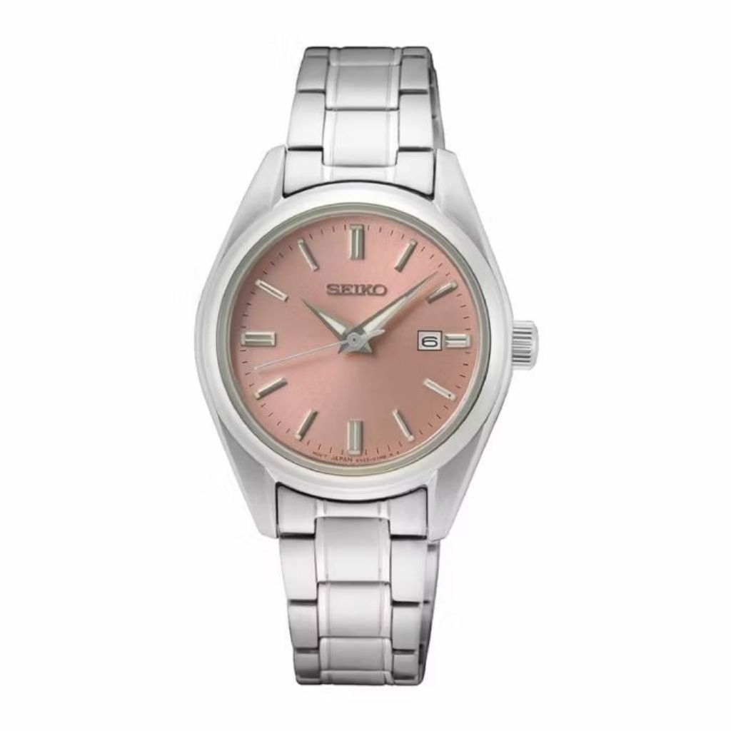 SEIKO Ladies SUR529P1 Jam Tangan Wanita Classic Pink Salmon