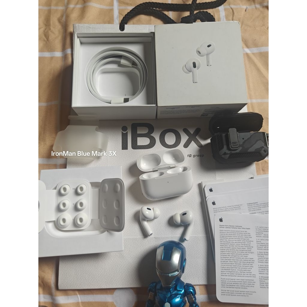 AirPods Pro Gen 2 Type C iBox Resmi Fullset original Second Mulus Bersih Tidak ada Minus