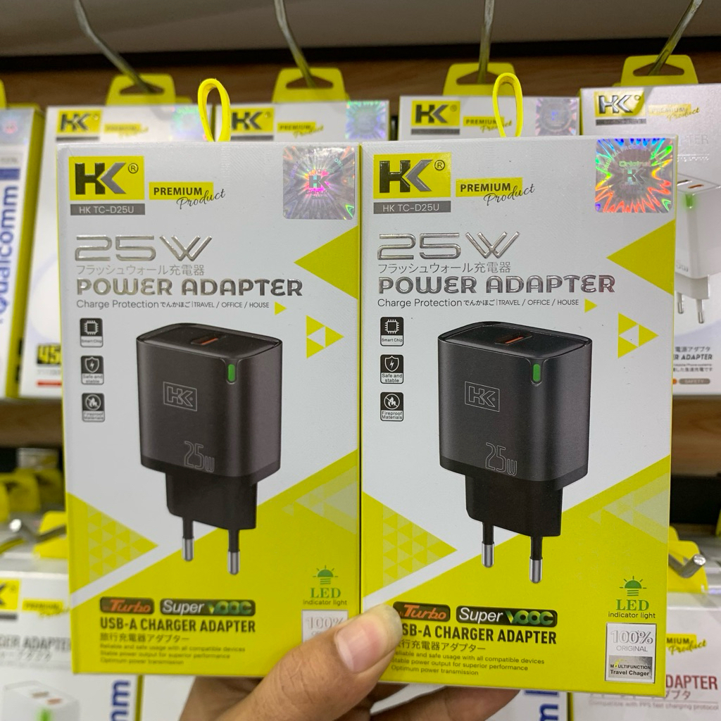 HK D25U Adaptor Charger SUPERVOOC 25W Original Wall Charger