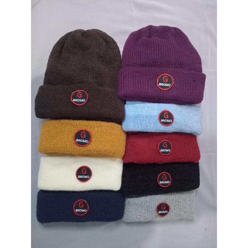 kupluk rajut Bromo tebal |  kupluk dewasa| pria wanita kupluk hiking  bahan rajut woll tebal premium
