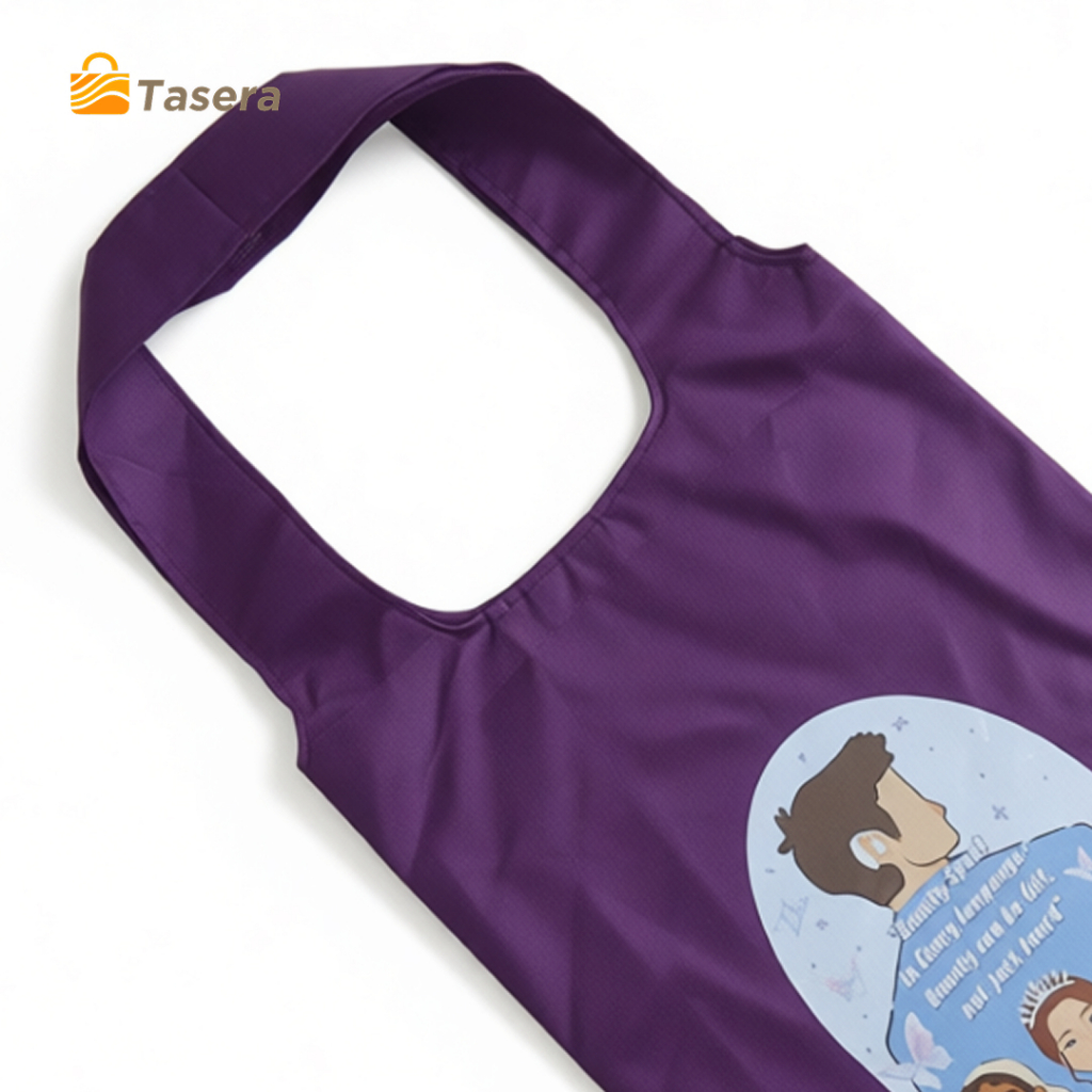 TASERA - Tas Belanja Lipat Cetak Custom - Foldable Bag Custom - Foldable Totebag Parasute Sample / B