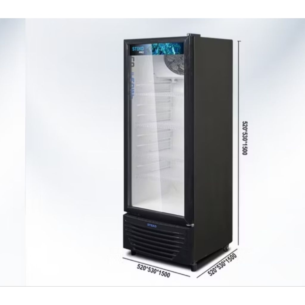 Lemari Pendingin Showcase Steko LG 250 4Rak 220liter