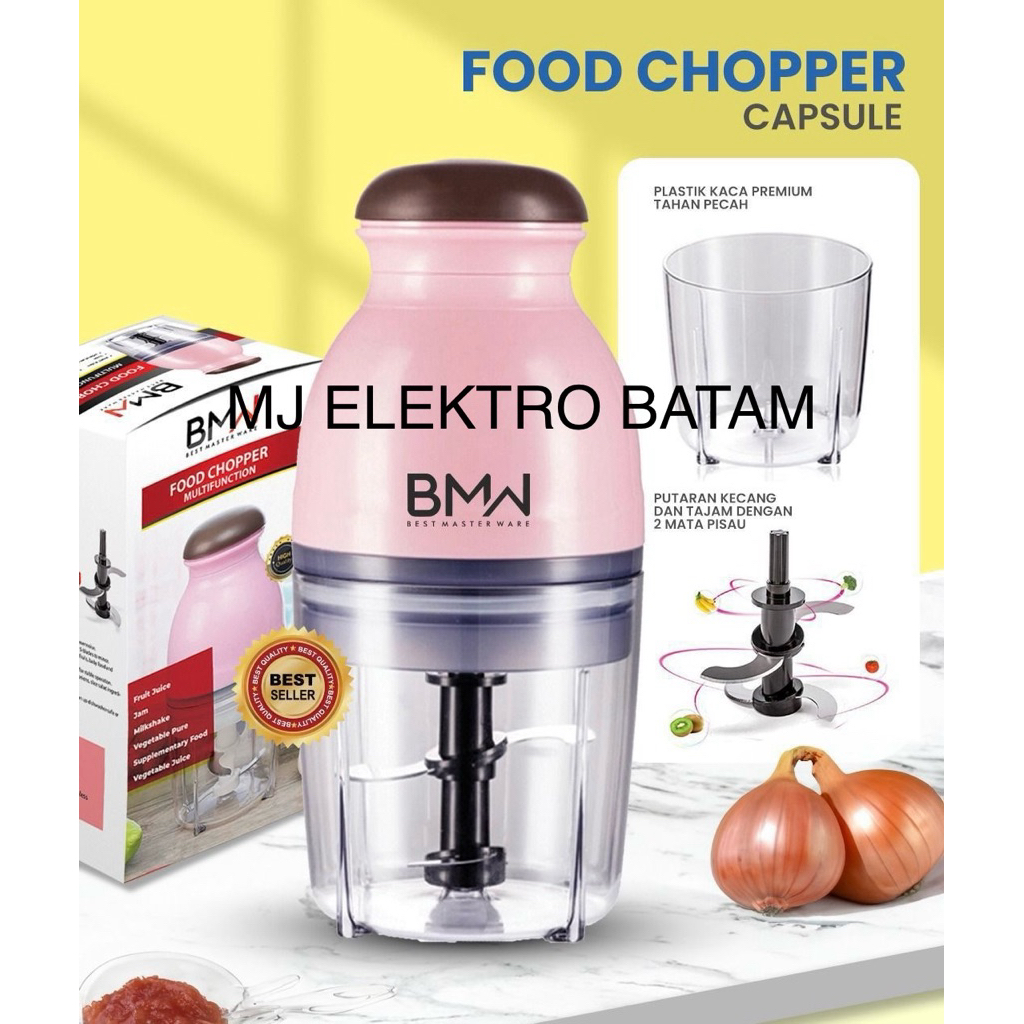 KOTA BATAM - Blender kapsul Chopper Press BMW OSAKA Japan design Food processor Portable Listrik Kua