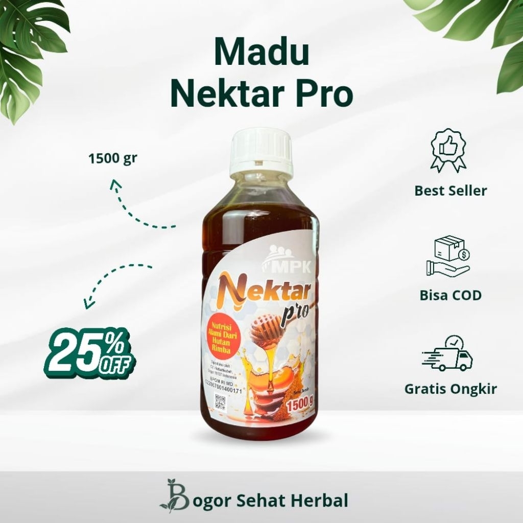Madu Nektar Pro MPK Madu Hutan Asli Madu Asli Nektar Terbaik Madu 1500 Gram
